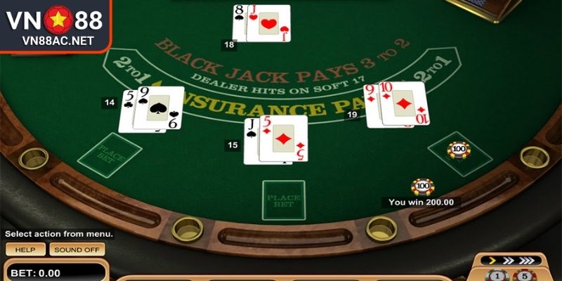Sảnh Evolution VN88 Đánh Giá Chi Tiết Cho Người Mới Bắt Đầu 3 Blackjack tại sảnh Evolution VN88